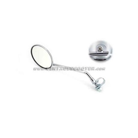 Rétroviseur chromé rond réglable gauche ou droit Fixation bracellet spécial ACMA